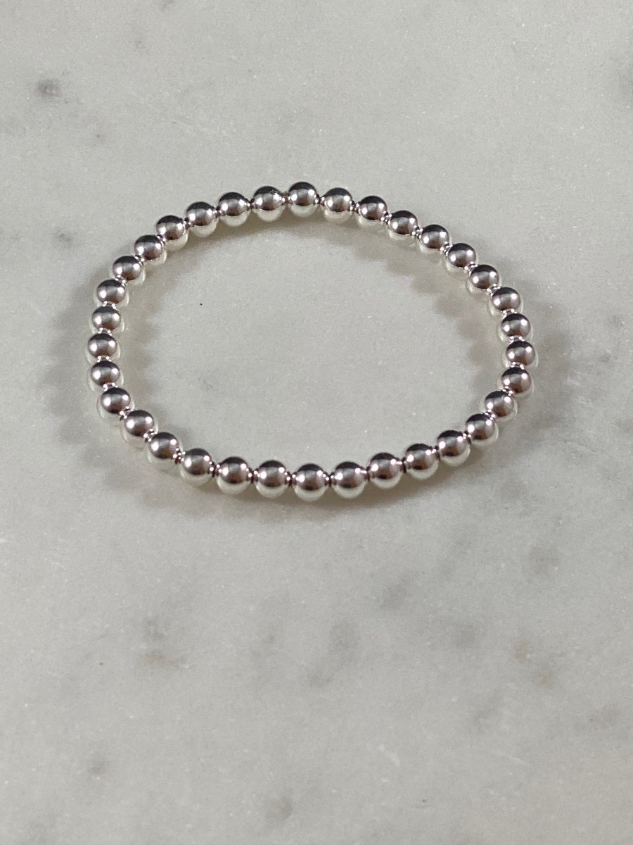 Macrame Bracelet with 4mm Beads – Jessica Michal Jewelry