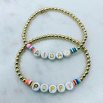 Custom Heishi Letter Bracelet