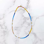 Small Tube Enamel Necklace