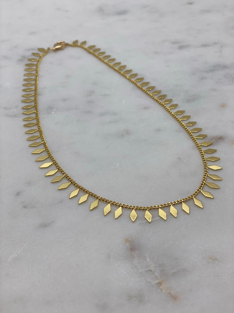 Diamond Charm Choker Necklace – Michal Jewelry