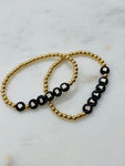 Pisa Letter Bracelet- Black