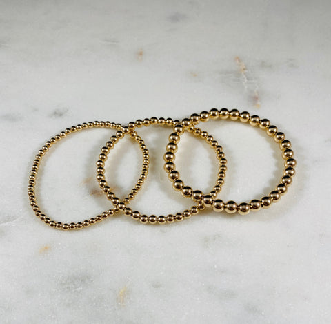 Set of 3 Gold Filled Bracelets