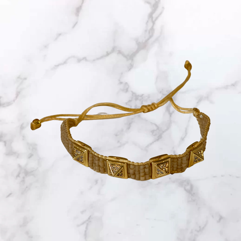 Gold Studded Miyuki Bracelet