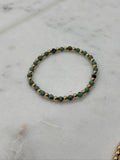 African Turquoise and Gold Filled Bracelet Set