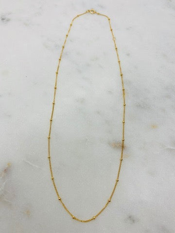 Gold Filled Satellite Chain Necklace