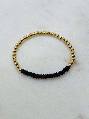 Gold Filled Onyx Bracelet