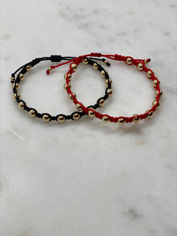 Macrame Bracelet with 4mm Beads