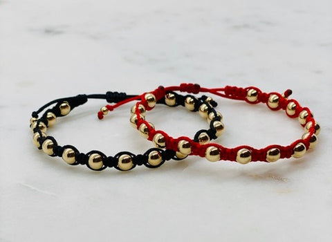 Macrame Bracelet with 5mm Beads