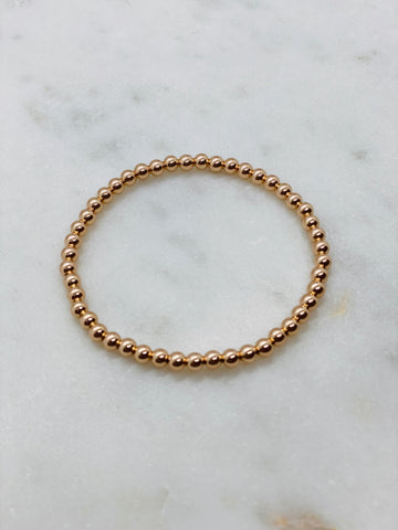 4mm Rose Gold Filled Bracelet